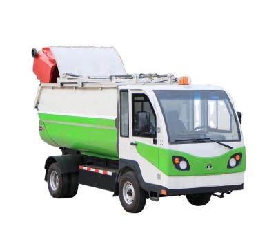 China Electric four-wheel rechargeable city transfer vehicle garbage collection forklift garbage hotels waste hygiene car for sale