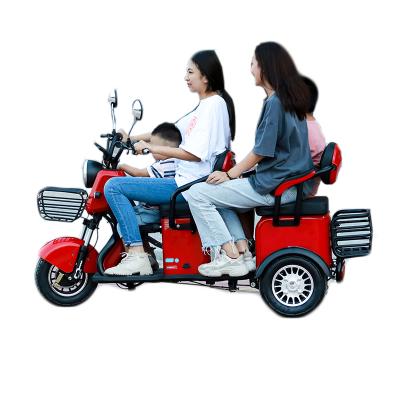 China China Wholesale Electric Passenger Tricycle 3 Wheels Electric Tricycle 4 Adult Passenger Pick Up Child for sale