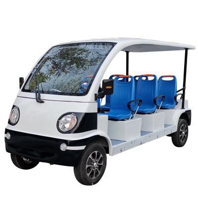 China Amusement Park New Energy Steel Stamping Electric Tourist Cars Travel Sightseeing Bus for sale