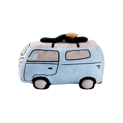 China Terylene Car Shaped Toys Bus Plush Stuffed Pillow Soft Plush Car Toys Cushion For Kids Adults Gift for sale