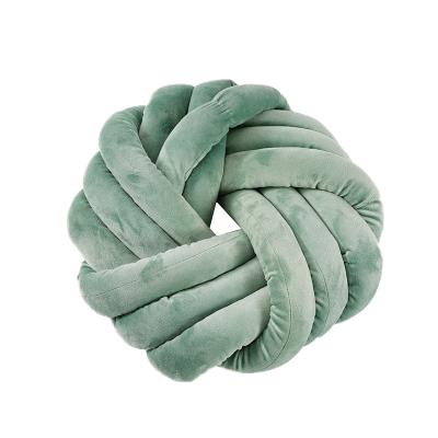 China Terylene Beautiful Hot Selling Knot Cushion Knot Cushion Velvet Knot Pillow for sale