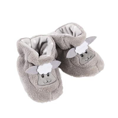 China Animal Cushioning Shaped Gray Tpr Outsole Girls Slippers Shoes Best Kids Slippers Flannel for sale