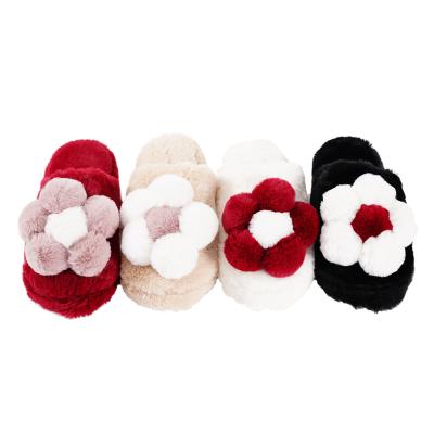 China Cushioning Custom Cute Animal Slippers For Ladies Soft Teddy Bear Slippers Plush Indoor Toys Women Winter Room Bedroom Slippers for sale