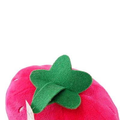 China Terylene Plush Toy Super Soft Fruit Toy Strawberry Plush Pillow for sale