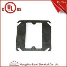 China Metal Conduit Box Steel One Gang Square Electrical Box Cover , E349123 for sale