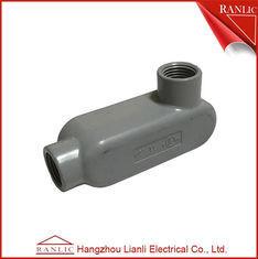 China UL Standard PVC Coated Aluminum LL Conduit Body With Screws , Gray for sale