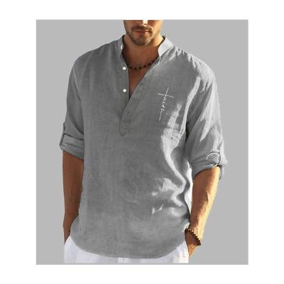 China High quality men's clothing henley shirt casual long sleeve t-shirt QUICK DRY for men's fall 2021 for sale