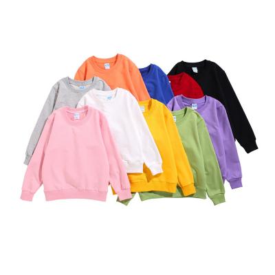 China Wholesale Customized Lovely Spring Cotton Anti-pilling Kids Pullover Plain Sweatshirt Children Kids Hoodies Autumn 100 Long Sleeve for sale