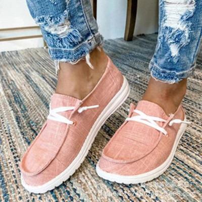 China 2021 Fashion Trend Women Canvas Sneaker for sale