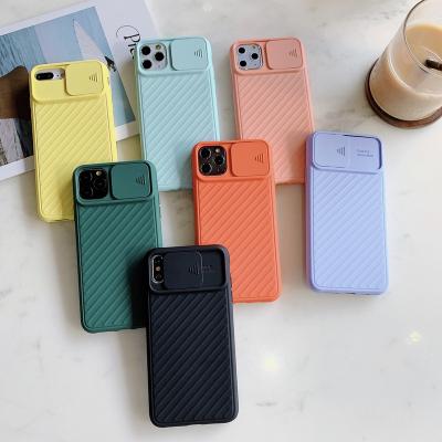 China Amazon Shockproof With Camera Lens Protector Sliding 12 Phone Cover Silicone Case For mini 12 pro 12 pro max iPhone12 12 for sale