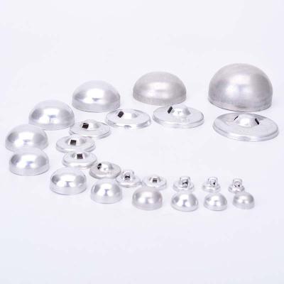 China Washable Aluminum Mushroom Cloth Covered Fabric Buttons Handmade DIY Metal Roll Shape Around Cloth Accessories Clothes for sale