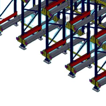 China Q235B Steel Industrial High Quality Automatic Recovery Radio Shuttle Racking for sale