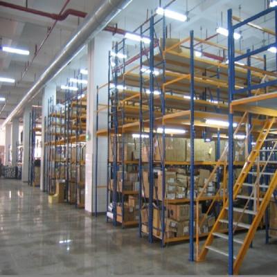 China Best Selling Corrosion Protection Mezzanine Shelves With Steel Plate Flooring for sale