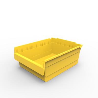 China Sustainable Warehouse Storage Shelf Plastic Stackable Bins / Bins Spare Parts for sale