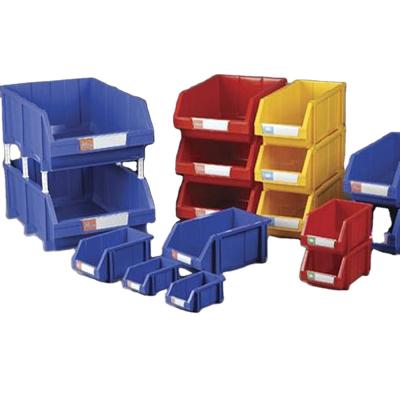 China Sustainable Warehouse Equipments Plastic Stackable Storage Shelf Trash Bins / Bins Spare Parts for sale