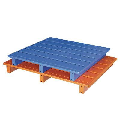 China USA Standard Steel Plastic Pallet In Warehouse Rack Shelf Metalen Verzendpallet Te koop