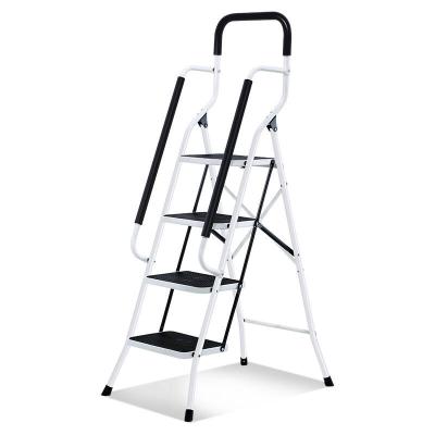 China Warehouse Heavy Duty Carrying Platform Loading Step Mobile Ladder Trolley Truck Te koop