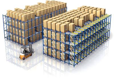 China Estante de flujo de gravedad para pallet Rack Almacenamiento en frío Estante de almacenaje Acero 500kg-2000kg en venta