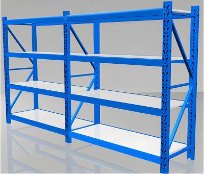 China Medium Duty Rack Staalopslag Verstelbaar planken Pakhuis Medium Duty Steel Rack Metalen planken Staal Rack Te koop