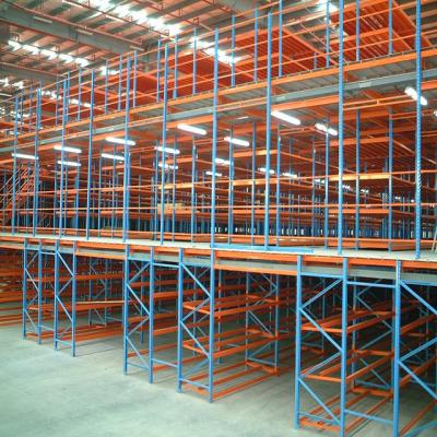 China Heavy Duty Industrial Warehouse Steel Platforms Shelving Mezzanine Floor Racking System Storage Rack for sale