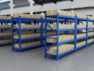 China Medium Heavy Duty Height Adjustiable Metal Rack For Warehouse / Industrial Factory Garage for sale