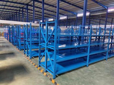 China Medium Duty Rack Steel Storage Adjustable Shelving Warehouse Medium Duty Steel Rack Metal Shelves Steel Rack for sale