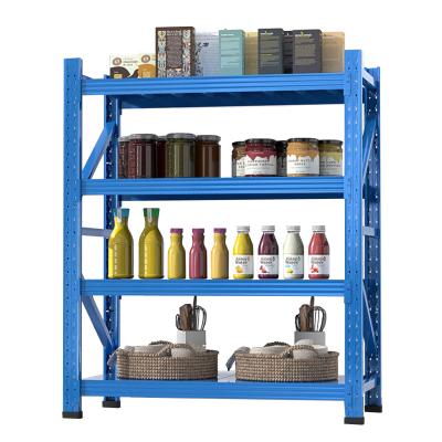 China Powder Coating Customized Warehouse Heavy Duty Storage Metal Longspan Rack Shelves for sale