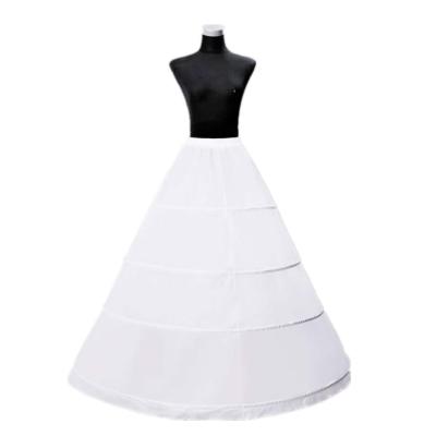 China Women's Breathable 4-Hoop A Line Floor Length Wedding Ball Gown Petticoat Petticoat Crinoline for sale