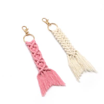 China Factory direct sales small decorative new style Nordic luxury handmade tassel macrame main chain for sale