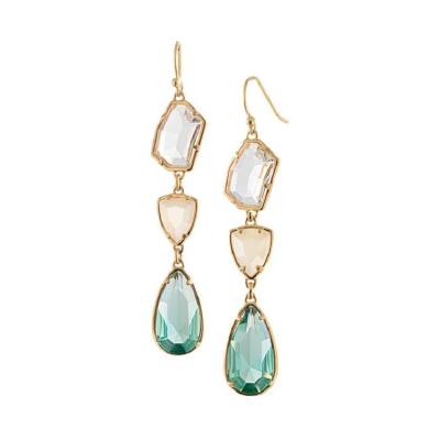 China Fashion High Quality TRENDY Welwish Women Wholesale Semi Gemstone Tea Drop Earring for sale