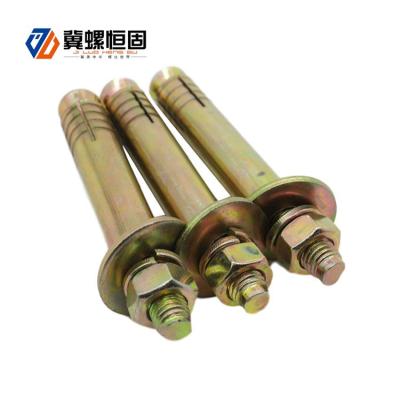 China Yellow Galvanized Building Construction Elevator Expansion Anchor Bolt for sale