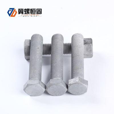 China Hot Dipped Galvanized Building Construction China OEM Full Thread Hexagon Head Screws for sale