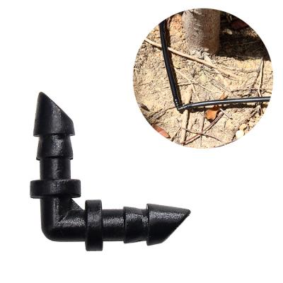 China Greenhouse China Factory Agriculture Irrigation Plastic Black PVC Pipe Fitting Barbed Elbow for sale