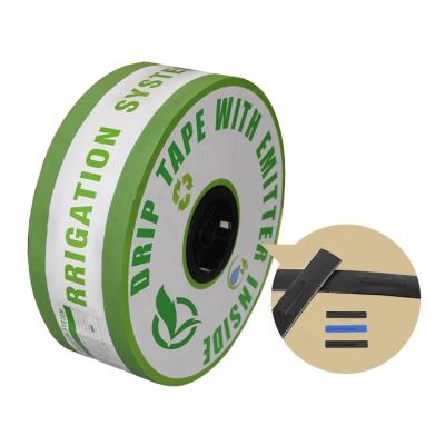 China 16mm Riego Goteo Drip Irrigation Tape Gently Emitter Rell Flat Tape For Agriculture Irrigation System for sale