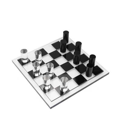 China Black and White Marble High-end Marble Simple Luxury Marble Backgammon Home Chess Decorations Office Decorations Light Luxury for sale