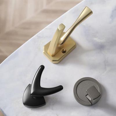 China Custom modern minimalist zinc alloy handle creative wardrobe door hook modern zinc alloy behind the coat hook cloakroom furniture for sale