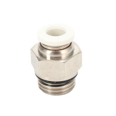 China Material of Construction Shops Good Quality PCG With Quick O Ring BSPP Nickel Plated Brass Thread A-contact For Connecting Pneumatic Fittings for sale