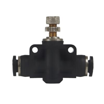 China General Adjustable PA SA Air Flow Speed ​​Control Valve Pressure Regulator Throttle Valve Plastic Push-to-Connect Airtube Adjustment for sale