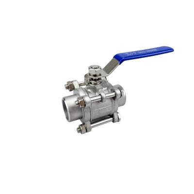 China OEM Butt Weld Stainless Steel 304 3PC Ball Valve Q61F-1000WOG Model NO. Q61F-1000WOG for sale