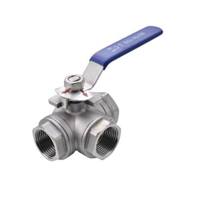 Chine Q14 15F Valve à bille flottante industrielle à trois voies en SS304 316 pour usage domestique à vendre