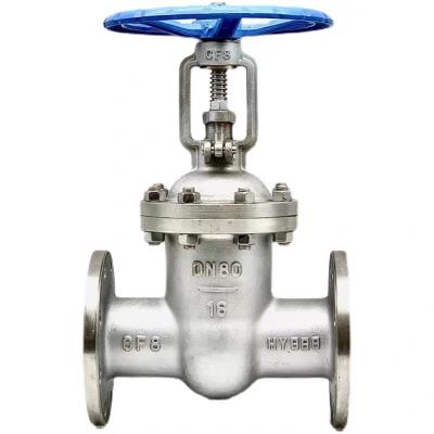 Chine 304 316 Valve de porte à bride en acier inoxydable Z41W-16p pour vapeur marine à haute température à vendre