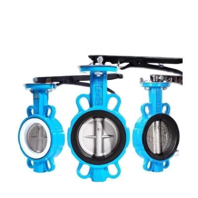 Cina Di/Nylon/1.4469/1.4529/Saf2205/2507/CF8/CF8m Disco materiale Wafer Lug Butterfly Valve in vendita