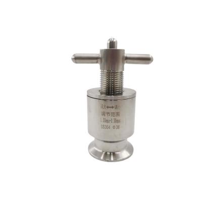 China Sanitary Stainless Steel Quick Installation Pressure Relief Valve with Customization for sale