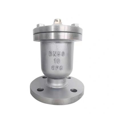 China 304/316 Stainless Steel Flange Exhaust Valve with Quick Automatic Exhaust for sale