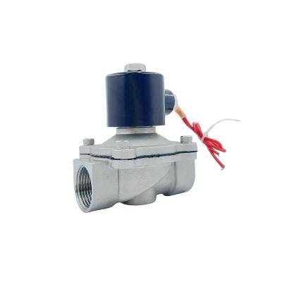 China 304/316 Stainless Steel Electric Control Water Solenoid Valve Connection Form Thread for sale