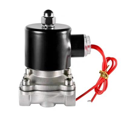 China FC Water CF8 Solenoid Valve Stainless Steel NPT/BSPP/BSPT Thread Straight Through Type for sale