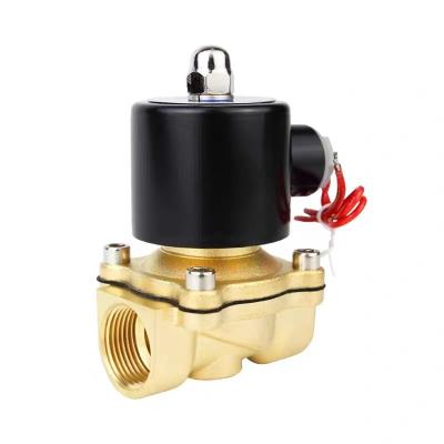 China Full Bore 2W Normally Closed Brass Electric Magnetic Valve for Industrial Applications for sale