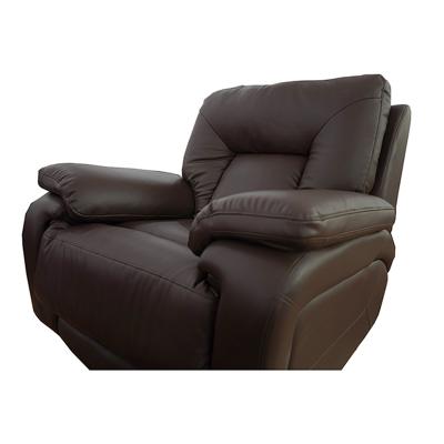 China Modern Leather Single Sofa Chair Recliner Luxury Leather Single Sofa for sale