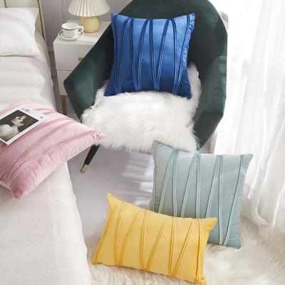 China Geometric Square 18X18 Sofa Pillow Velvet Cushion Cover Luxury Home Decor Velvet Cushion Cover for sale