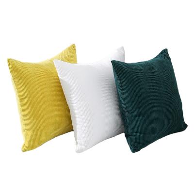 China Home Decor Promotion Corduroy Fabric Knitted Tile Corduroy Cushion Cover Soft Plush Cushion Covers Decorative for sale